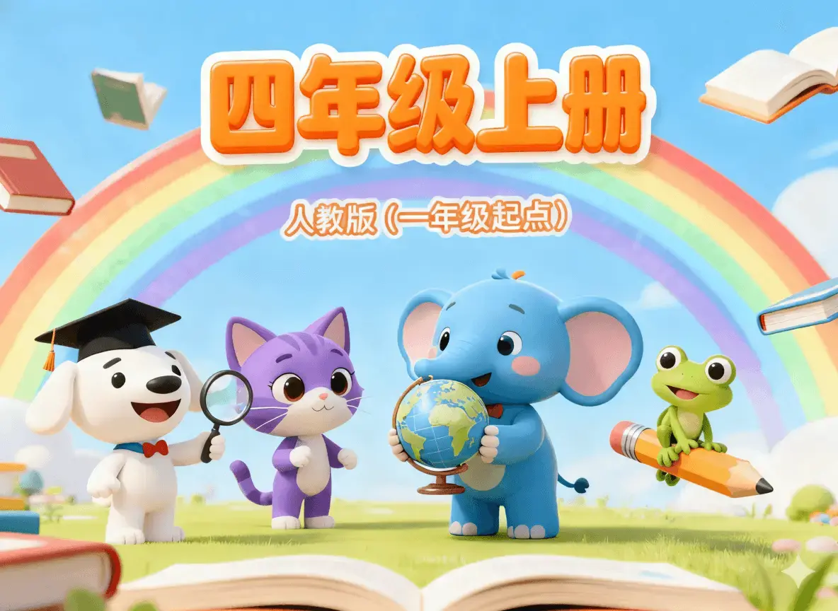 人教版(一年级起点)四年级上册(单词)