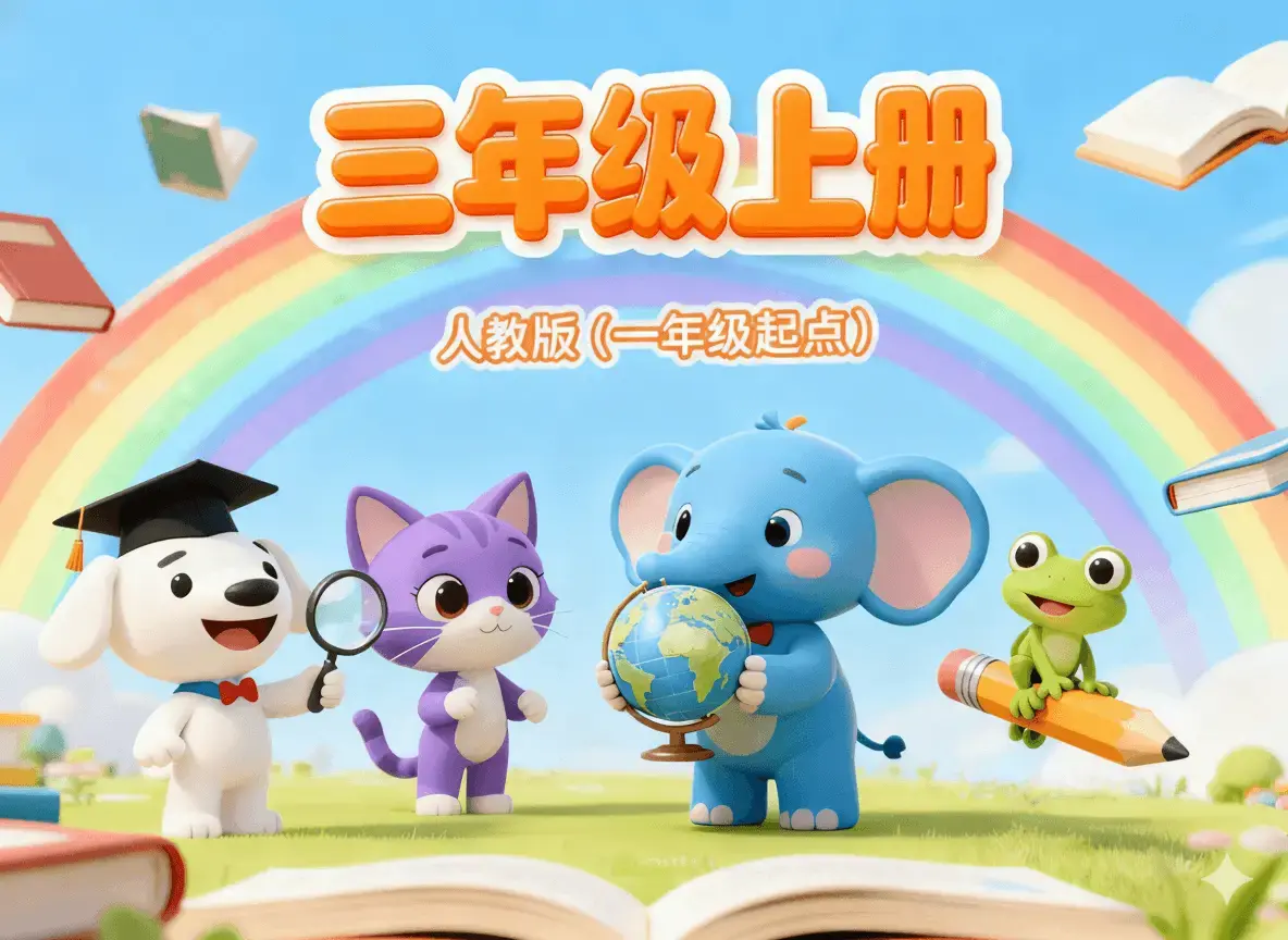 人教版(一年级起点)三年级上册(单词)