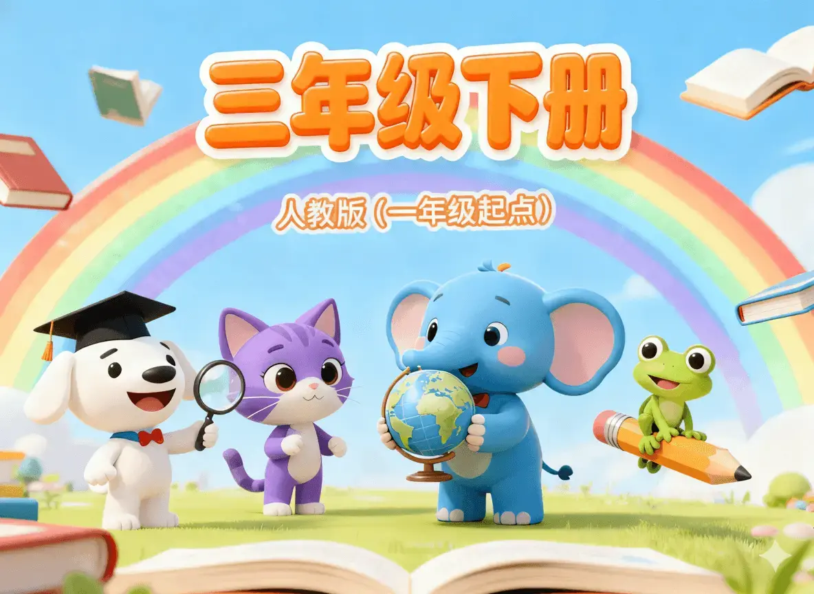 人教版(一年级起点)三年级下册(单词)