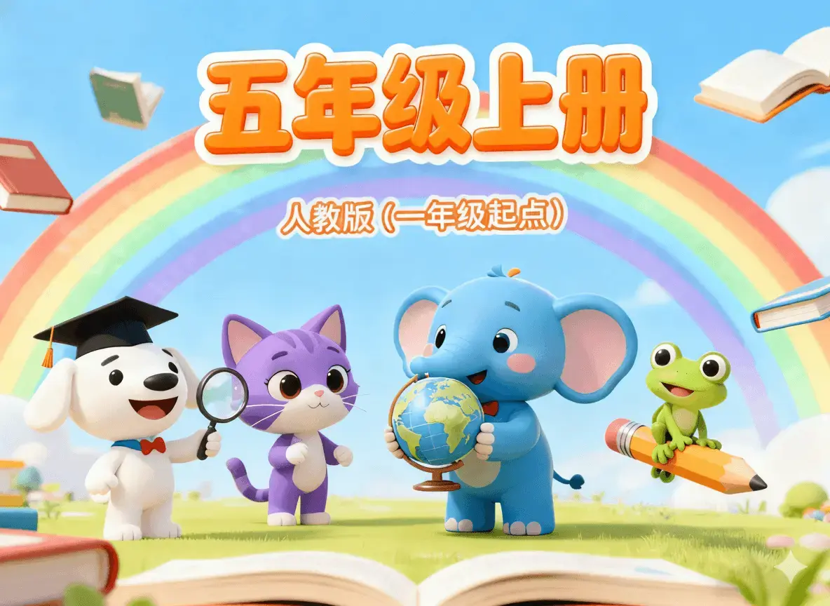 人教版(一年级起点)五年级上册(单词)