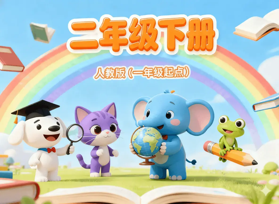 人教版(一年级起点)二年级下册(单词)